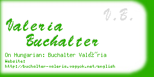 valeria buchalter business card